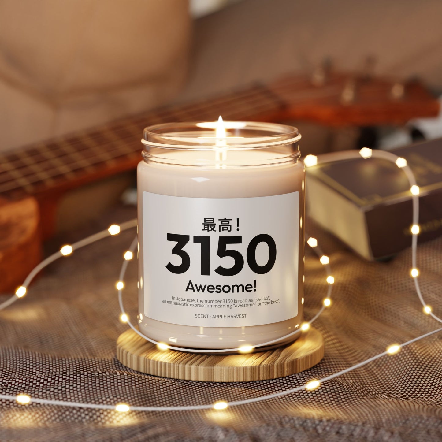 Japan Goro Numbers – 3150 “Awesome!” Scented Candle | Japanese Wordplay