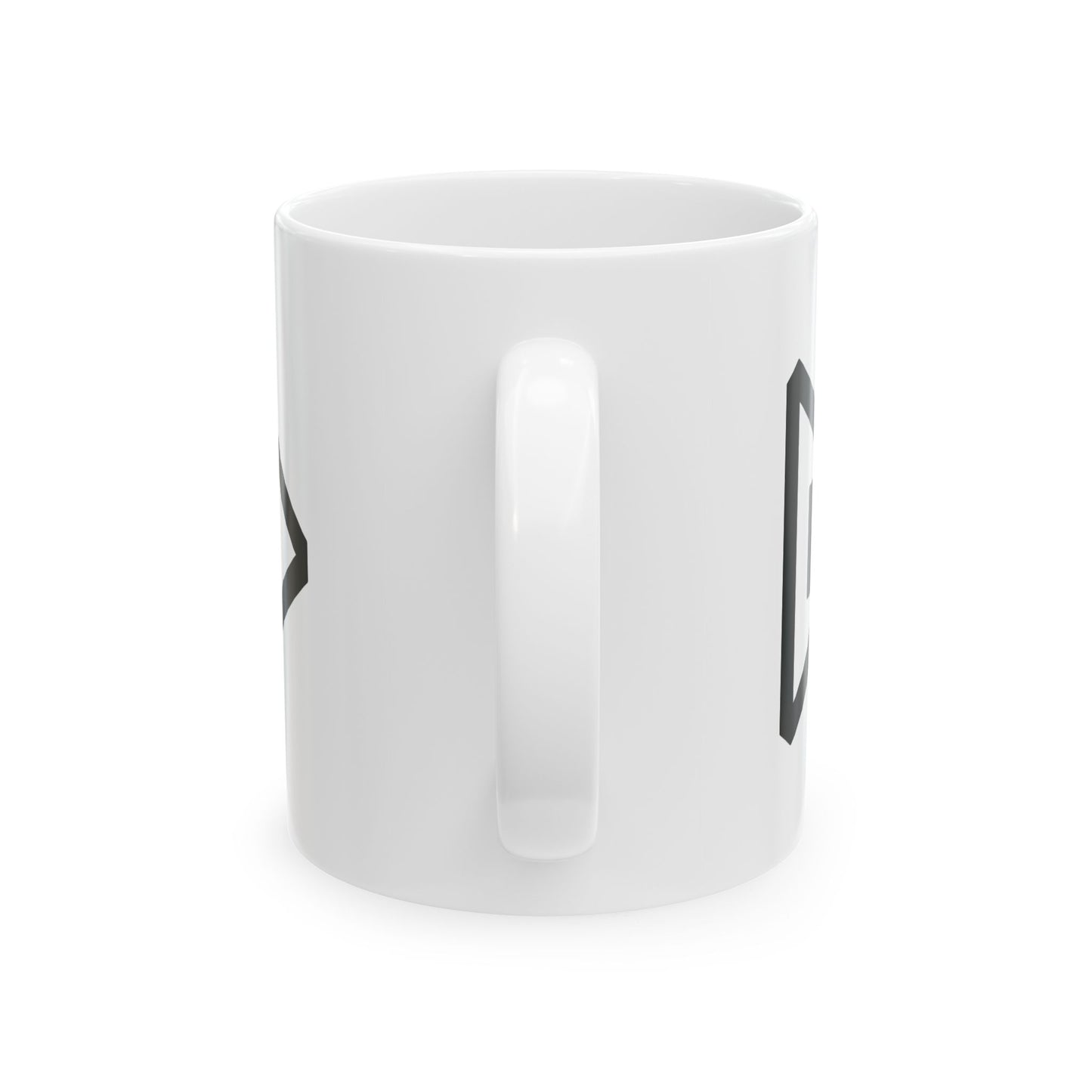 GLYPHS|J-Runeforms — 月 / TSUKI-Rune Ceramic Mug (White · Dual-Sided)