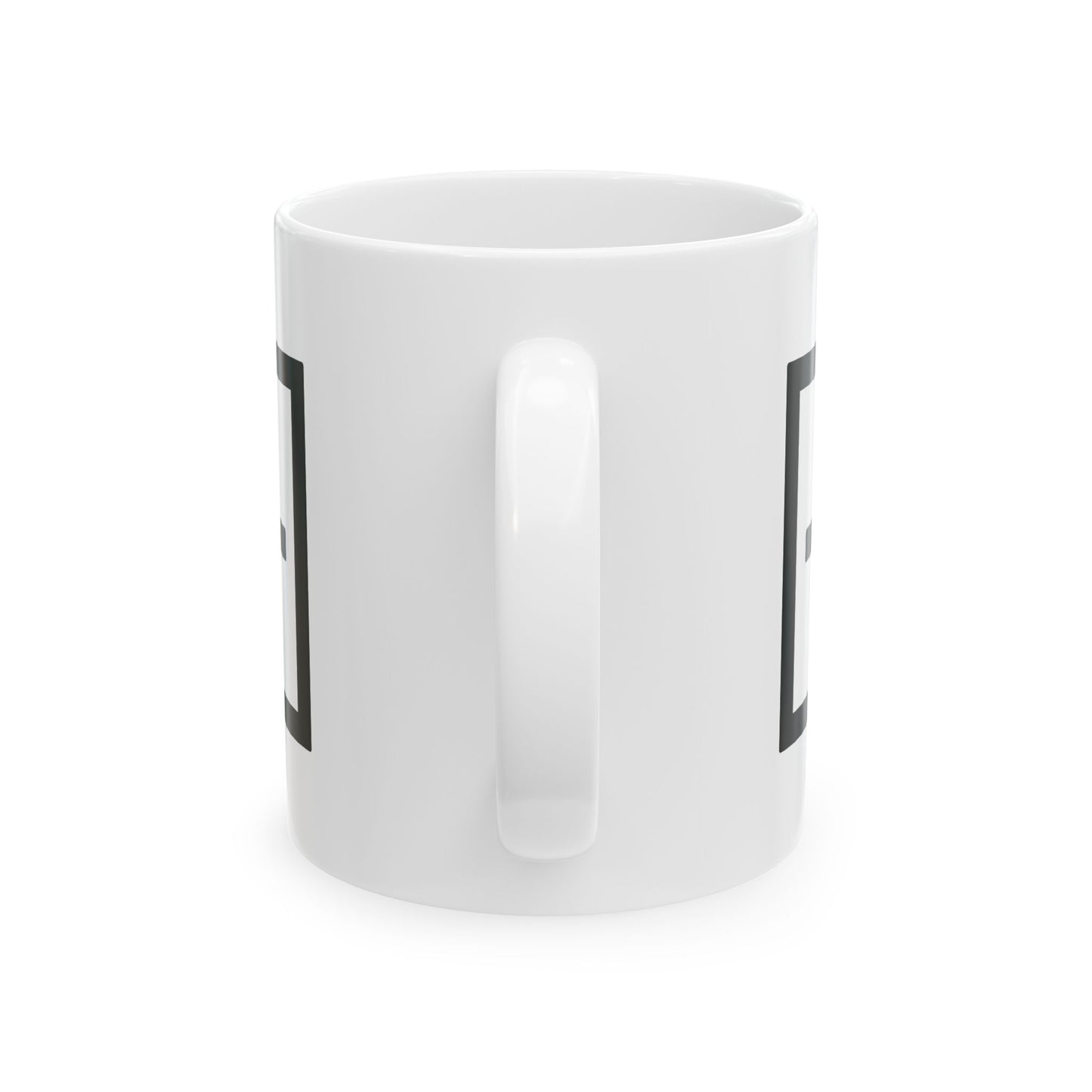 GLYPHS|J-Runeforms — 日 / NICHI-Rune Ceramic Mug (White · Dual-Sided)