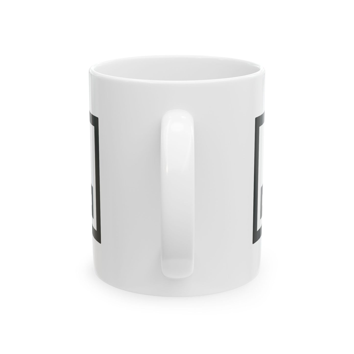 GLYPHS|J-Runeforms — 口 / KUCHI-Rune Ceramic Mug (White · Dual-Sided)