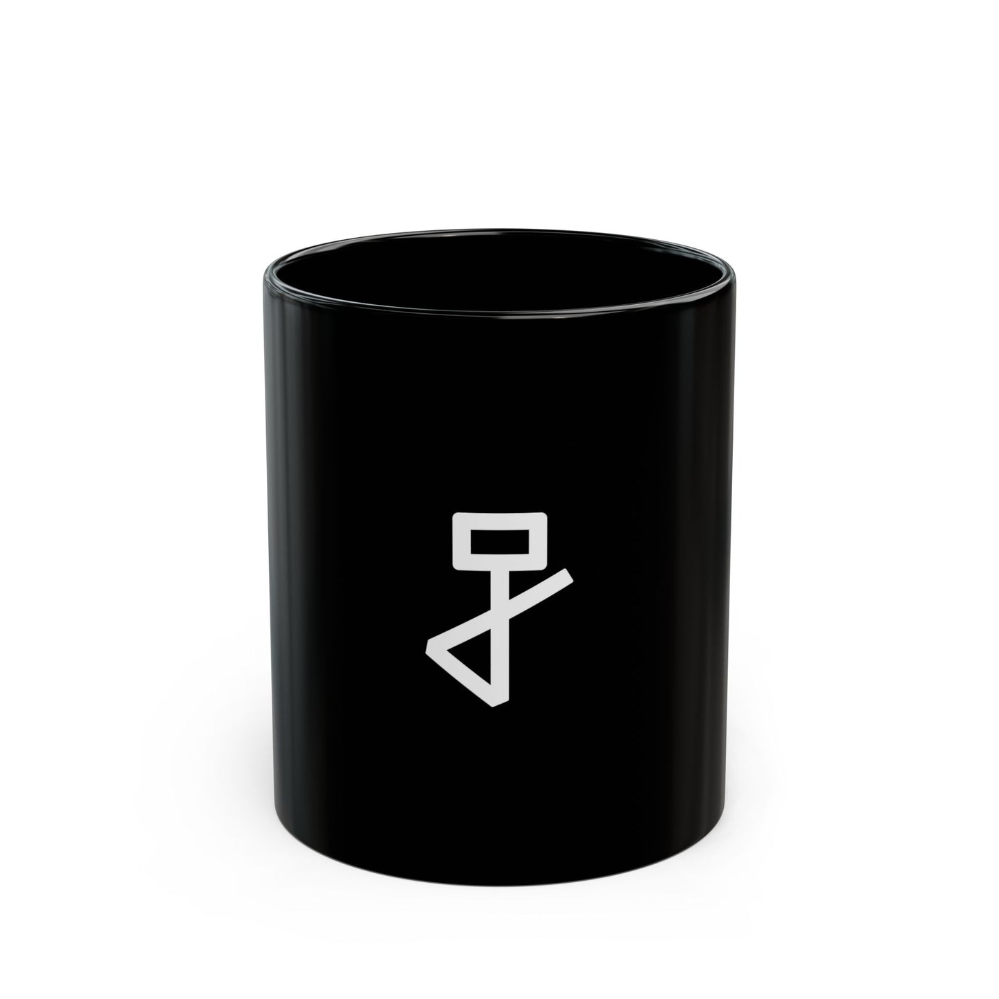 GLYPHS｜J-Runeforms — 正 / TADA-Rune Ceramic Mug (Black)