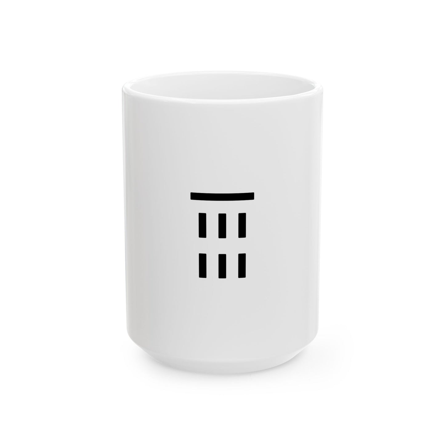GLYPHS｜J-Runeforms — 雨 / AME-Rune Ceramic Mug (White)