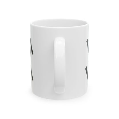 GLYPHS｜J-Runeforms — 水 / MIZU-Rune Ceramic Mug (White · Dual-Sided)