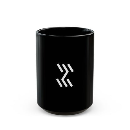 GLYPHS｜J-Runeforms — 水 / MIZU-Rune Ceramic Mug (Black)