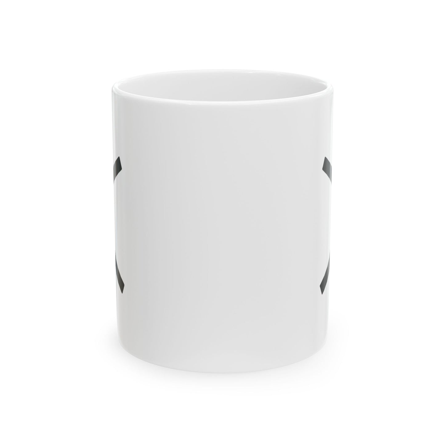GLYPHS｜J-Runeforms — 木 / KI-Rune Ceramic Mug (White · Dual-Sided)