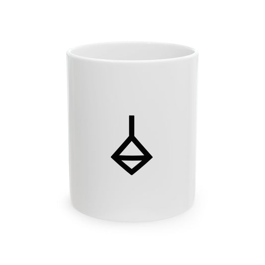 GLYPHS｜J-Runeforms — 白 / SHIRO-Rune Ceramic Mug (White)