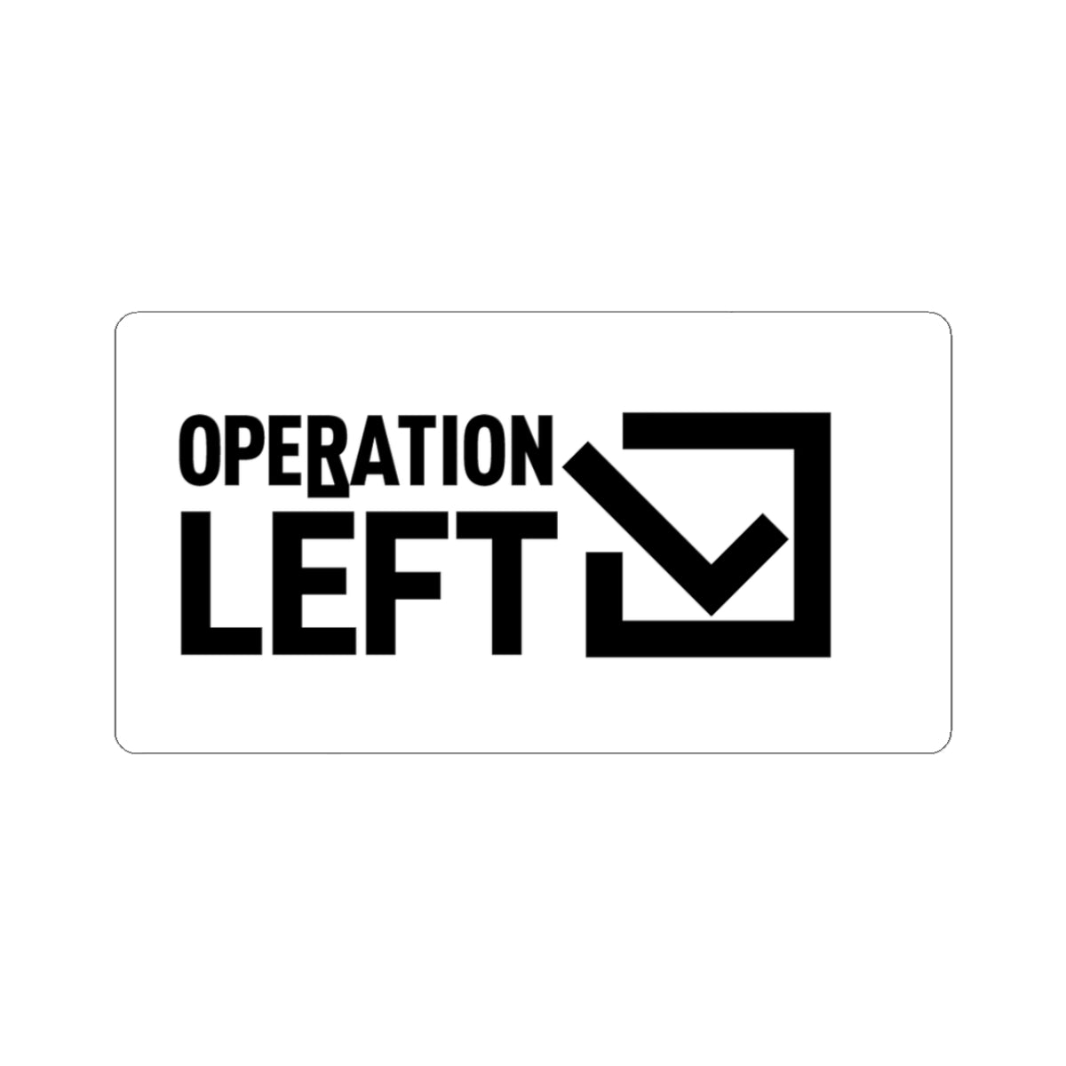OPERATION LEFT – Logo Sticker