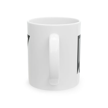 GLYPHS｜J-Runeforms — 目 / ME-Rune Ceramic Mug (White · Dual-Sided)