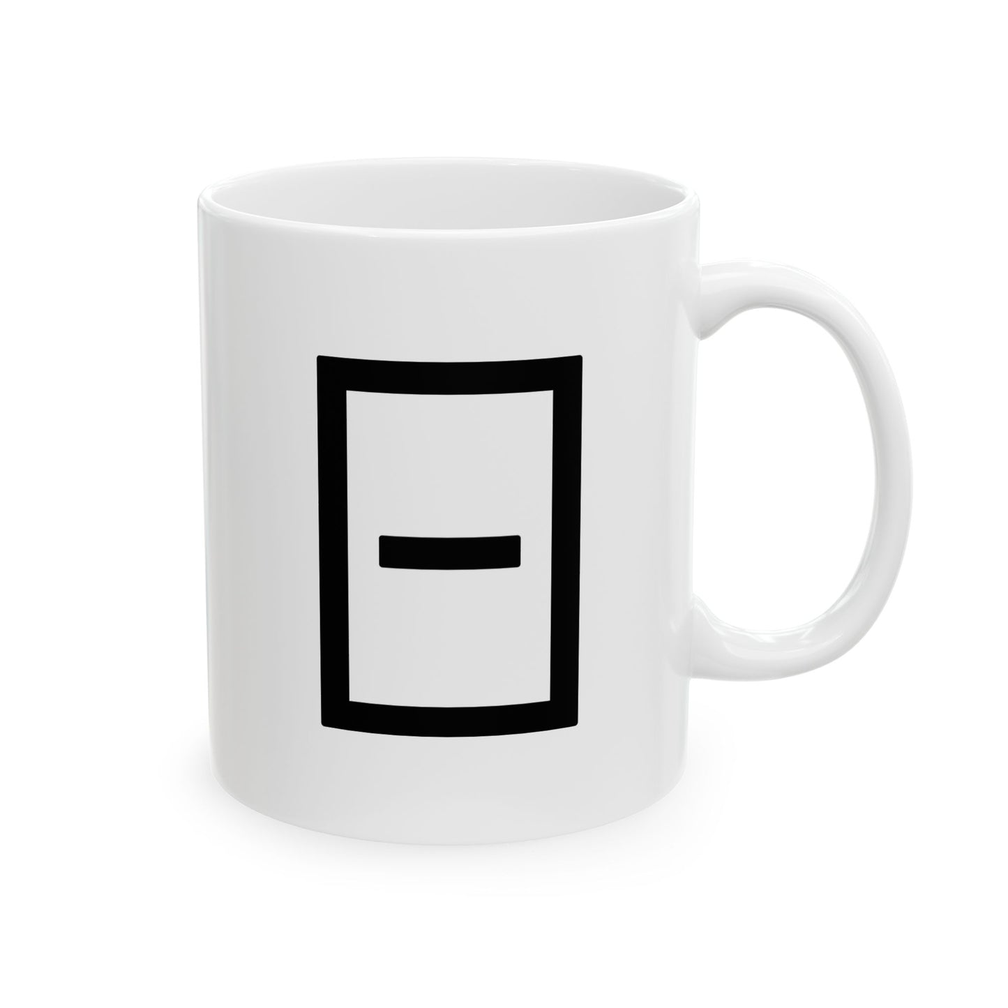 GLYPHS｜J-Runeforms — 日 / NICHI-Rune Ceramic Mug (White · Dual-Sided)