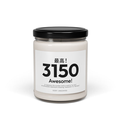 Japan Goro Numbers – 3150 “Awesome!” Scented Candle | Japanese Wordplay