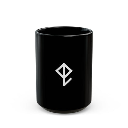 GLYPHS｜J-Runeforms — 虫 / MUSHI-Rune Ceramic Mug (Black)