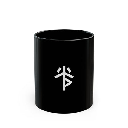 GLYPHS｜J-Runeforms — 光 / HIKARI-Rune Ceramic Mug (Black)