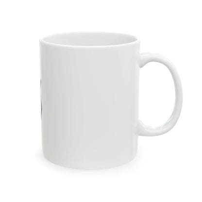GLYPHS｜J-Runeforms — 川 / KAWA-Rune Ceramic Mug (White)