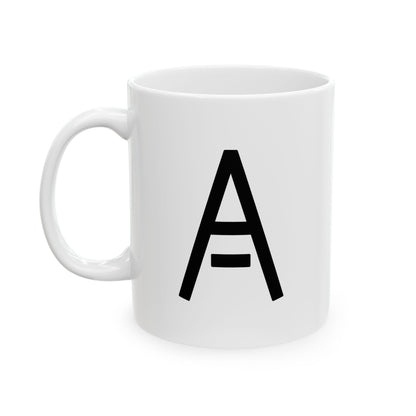 GLYPHS｜J-Runeforms — 今 / IMA-Rune Ceramic Mug (White · Dual-Sided)