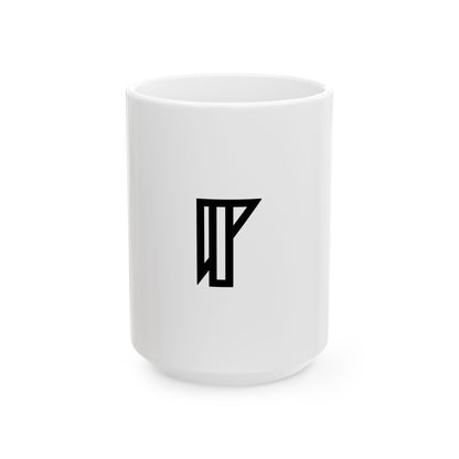 GLYPHS｜J-Runeforms — 目 / ME-Rune Ceramic Mug (White)