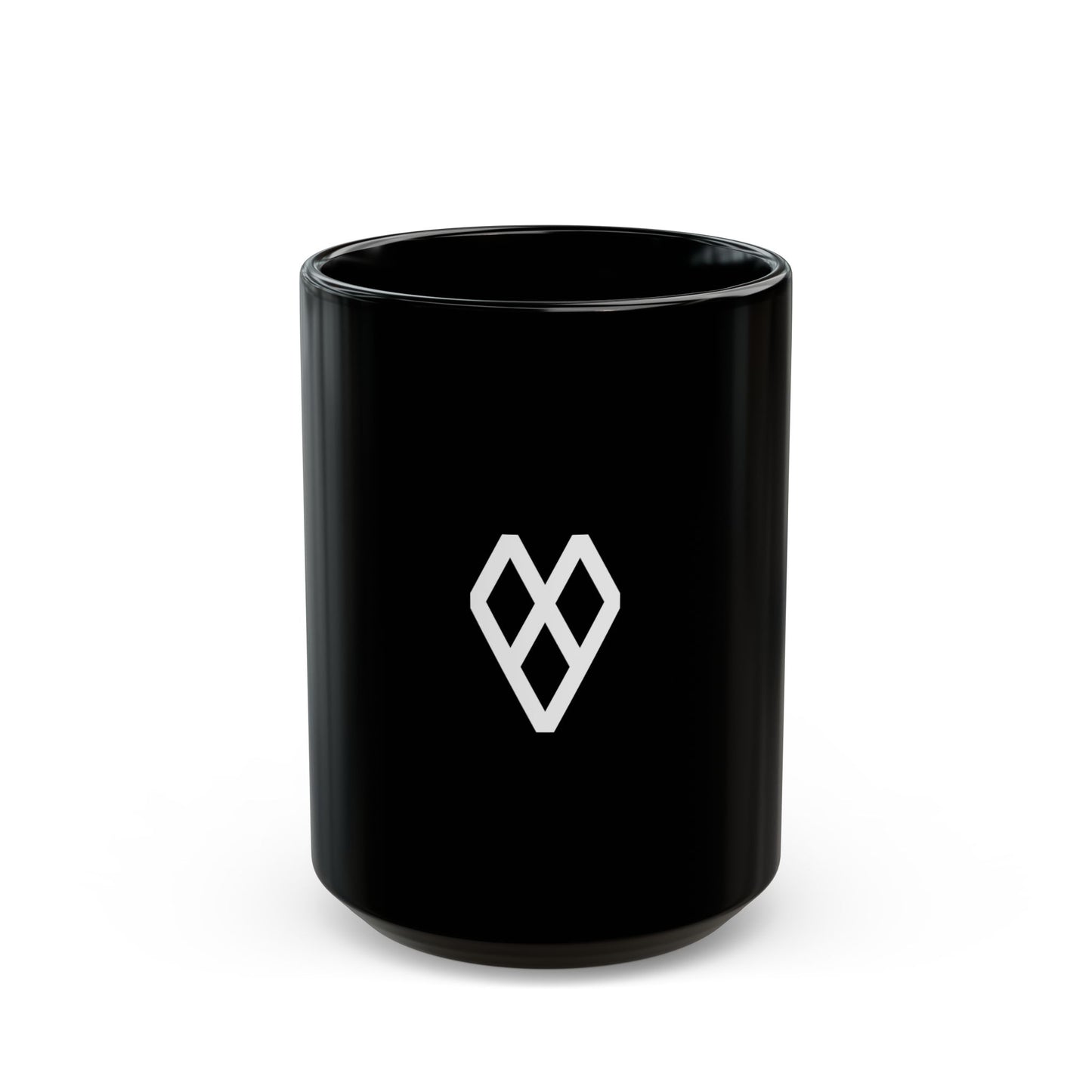 GLYPHS｜J-Runeforms — 心 / KOKORO-Rune Ceramic Mug (Black)
