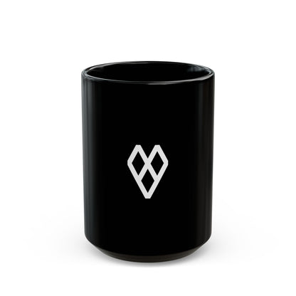 GLYPHS｜J-Runeforms — 心 / KOKORO-Rune Ceramic Mug (Black)