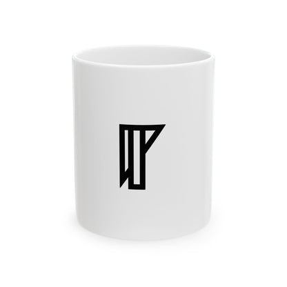 GLYPHS｜J-Runeforms — 目 / ME-Rune Ceramic Mug (White)