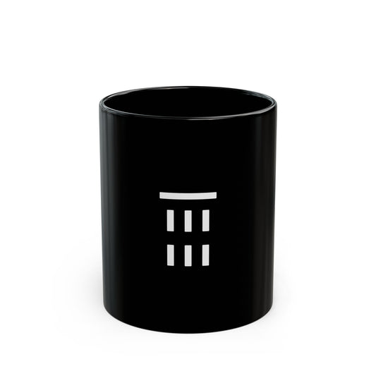 GLYPHS｜J-Runeforms — 雨 / AME-Rune Ceramic Mug (Black)
