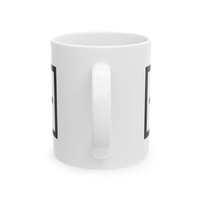 GLYPHS｜J-Runeforms — 日 / NICHI-Rune Ceramic Mug (White · Dual-Sided)