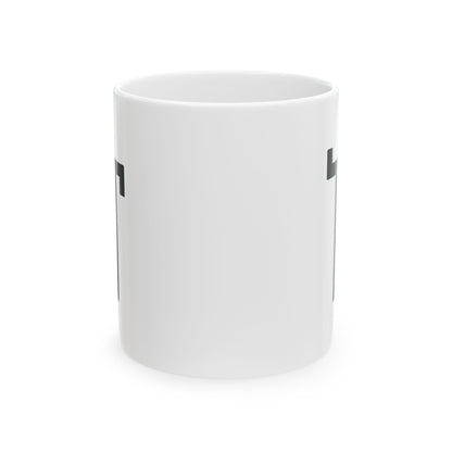 GLYPHS｜J-Runeforms — 人 / HITO-Rune Ceramic Mug (White · Dual-Sided)