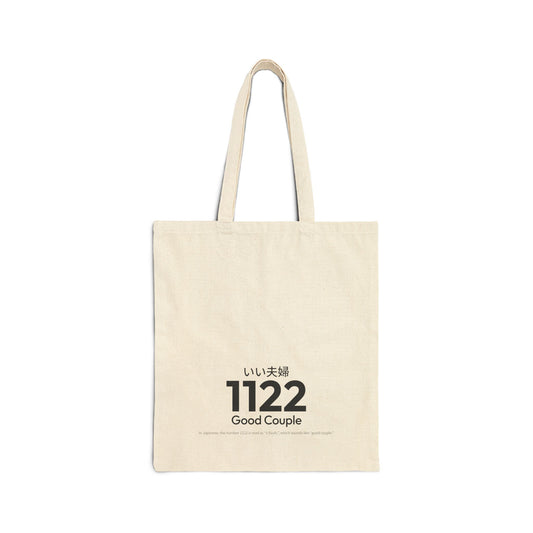 Japan Goro Numbers – 1122 “Good Couple” Tote Bag | Japanese Minimal Design