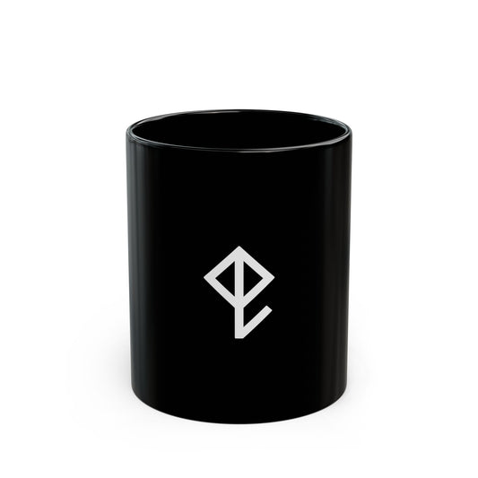 GLYPHS｜J-Runeforms — 虫 / MUSHI-Rune Ceramic Mug (Black)