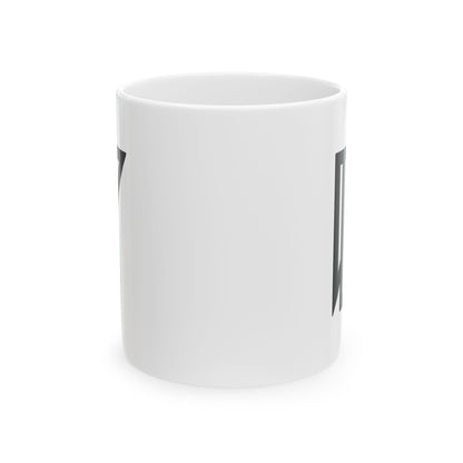 GLYPHS｜J-Runeforms — 目 / ME-Rune Ceramic Mug (White · Dual-Sided)
