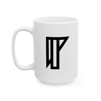 GLYPHS｜J-Runeforms — 目 / ME-Rune Ceramic Mug (White · Dual-Sided)