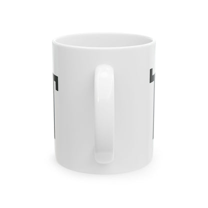 GLYPHS｜J-Runeforms — 人 / HITO-Rune Ceramic Mug (White · Dual-Sided)