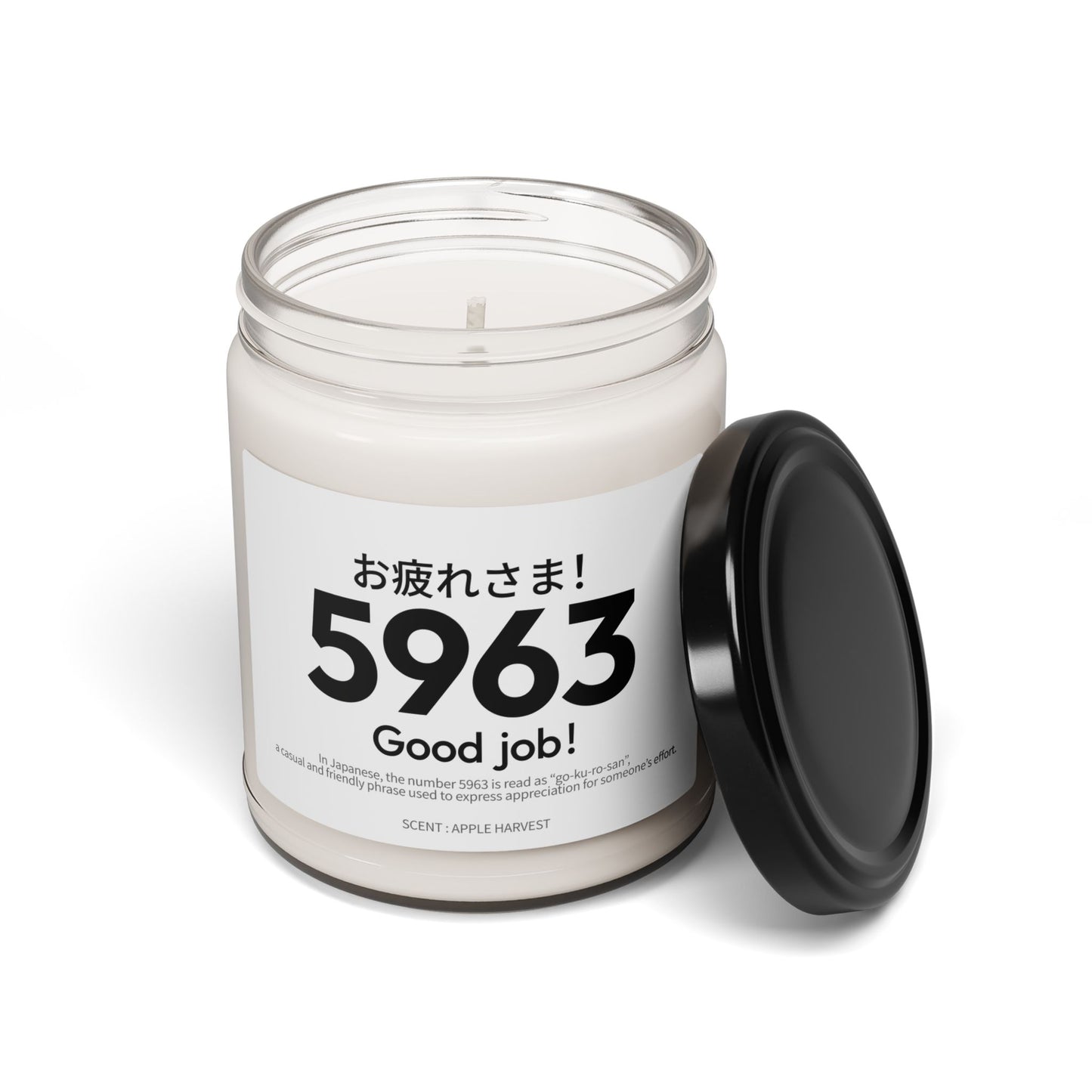 Japan Goro Numbers – 5963 “Good Job!” Scented Candle | Japanese Wordplay