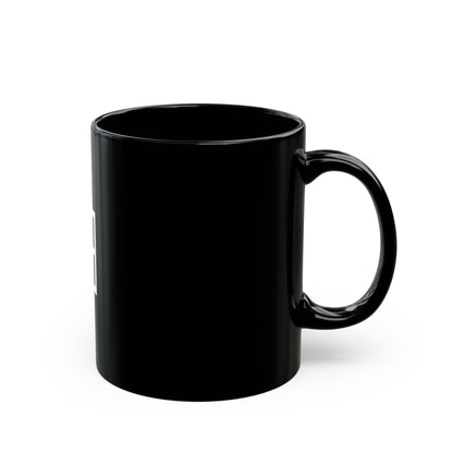 GLYPHS｜J-Runeforms — 田 / TA-Rune Ceramic Mug (Black)