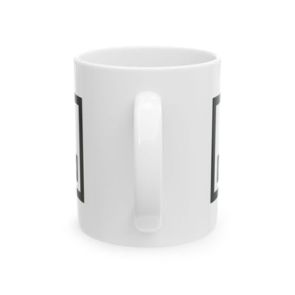 GLYPHS｜J-Runeforms — 口 / KUCHI-Rune Ceramic Mug (White · Dual-Sided)