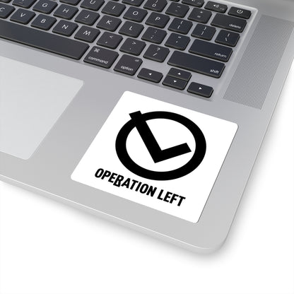 OPERATION LEFT – Symbol & Text Sticker
