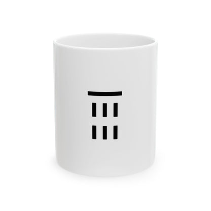 GLYPHS｜J-Runeforms — 雨 / AME-Rune Ceramic Mug (White)