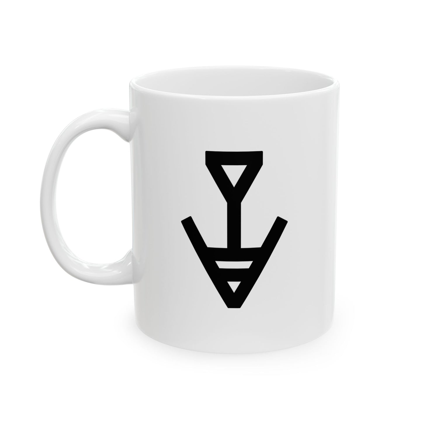 GLYPHS｜J-Runeforms — 音 / OTO-Rune Ceramic Mug (White · Dual-Sided)