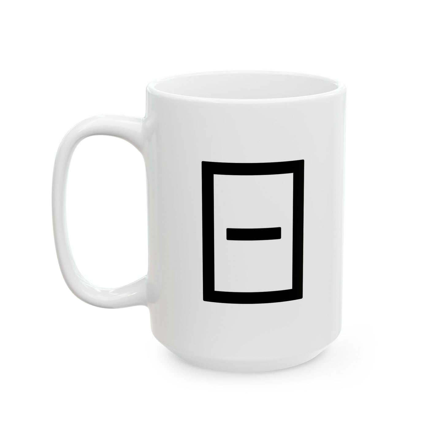 GLYPHS｜J-Runeforms — 日 / NICHI-Rune Ceramic Mug (White · Dual-Sided)