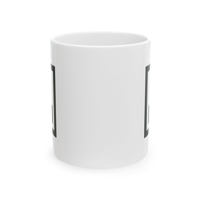 GLYPHS｜J-Runeforms — 口 / KUCHI-Rune Ceramic Mug (White · Dual-Sided)