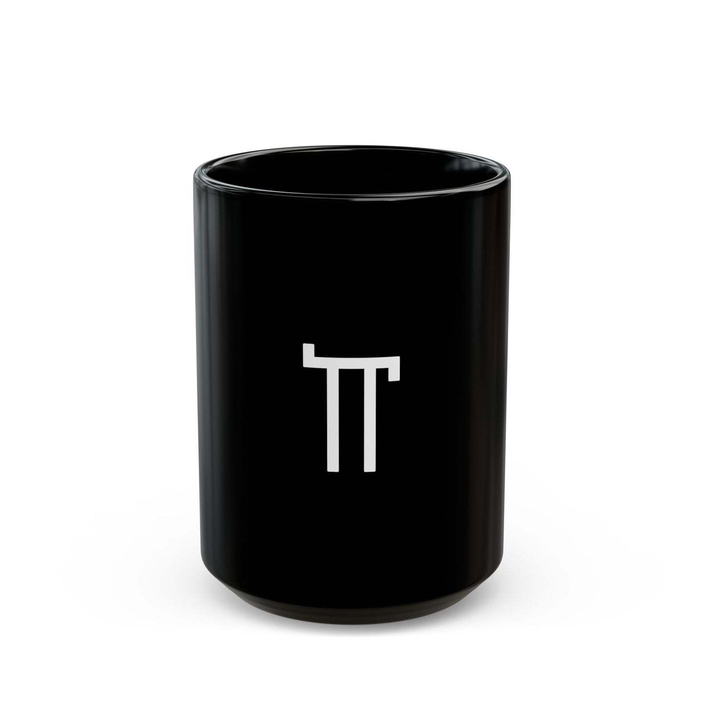 GLYPHS｜J-Runeforms — 人 / HITO-Rune Ceramic Mug (Black)