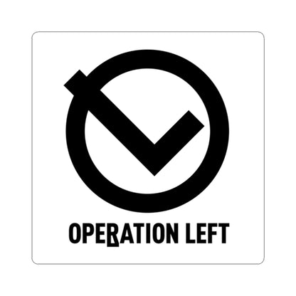 OPERATION LEFT – Symbol & Text Sticker