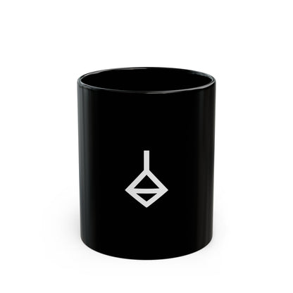 GLYPHS｜J-Runeforms — 白 / SHIRO-Rune Ceramic Mug (Black)