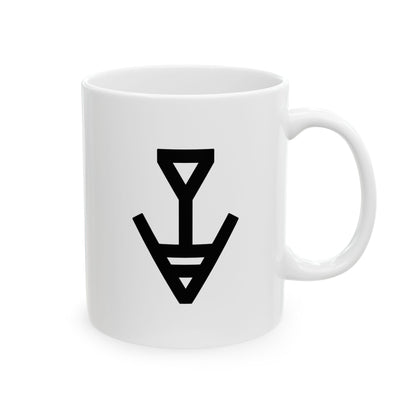 GLYPHS｜J-Runeforms — 音 / OTO-Rune Ceramic Mug (White · Dual-Sided)
