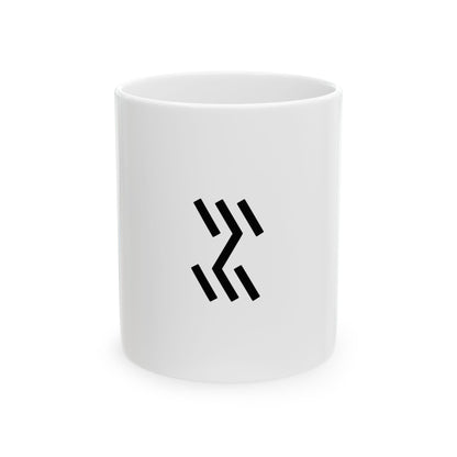 GLYPHS｜J-Runeforms — 水 / MIZU-Rune Ceramic Mug (White)