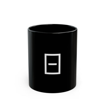 GLYPHS｜J-Runeforms — 日 / NICHI-Rune Ceramic Mug (Black)