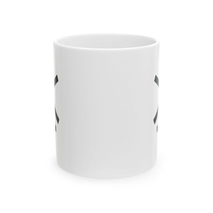GLYPHS｜J-Runeforms — 本 / HON-Rune Ceramic Mug (White · Dual-Sided)